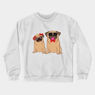 Pug couple Crewneck Sweatshirt